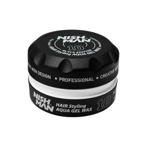 واکس ژلی مو نیشمن مدل Hair Styling Aqua Gel Wax 10 Black Edition