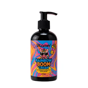 کرم مرطوب کننده و نرم کننده پوست ویتامر مدل رینبو بوم Rainbow Boom حجم ۲۵۰ گرم با محفظه پمپی مشکی