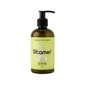 Vitamer, کرم دست و صورت, پروتئین ابریشم, آبرسان پوست, کرم پمپی, پوست خشک, محصولات ویتامر, مرطوب کننده صورت, لوازم آرایشی و بهداشتی, بانک آب پوست