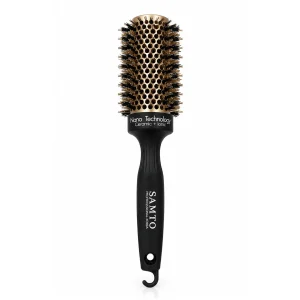 برس گرد سرامیکی حرارتی سامتو با بدنه طلایی مشبک و فناوری نانو تکنولوژی یونیک (Samto Nano Technology Ceramic Round Brush)